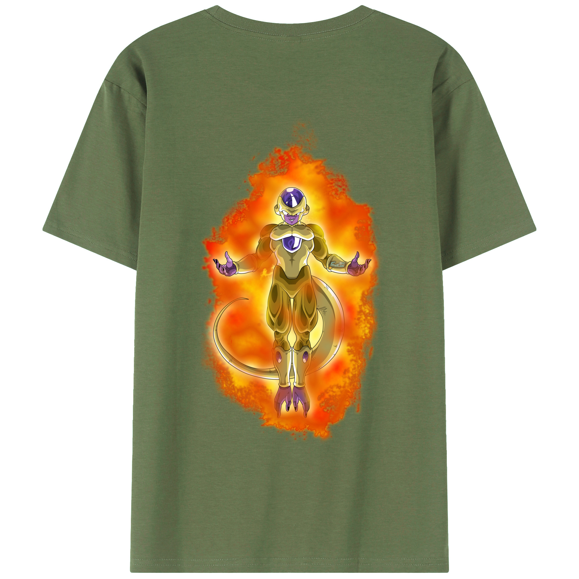 （画像用） ドラゴンボール フリーザ DRAGON BALL Frieza 綿100％ メンズ半袖Tシャツ（バックプリント） 通気性